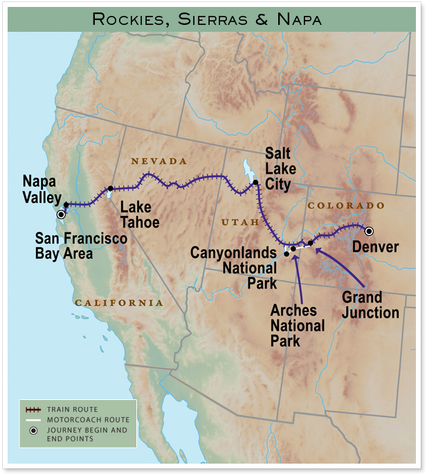 Rockies Sierra Train Map Large